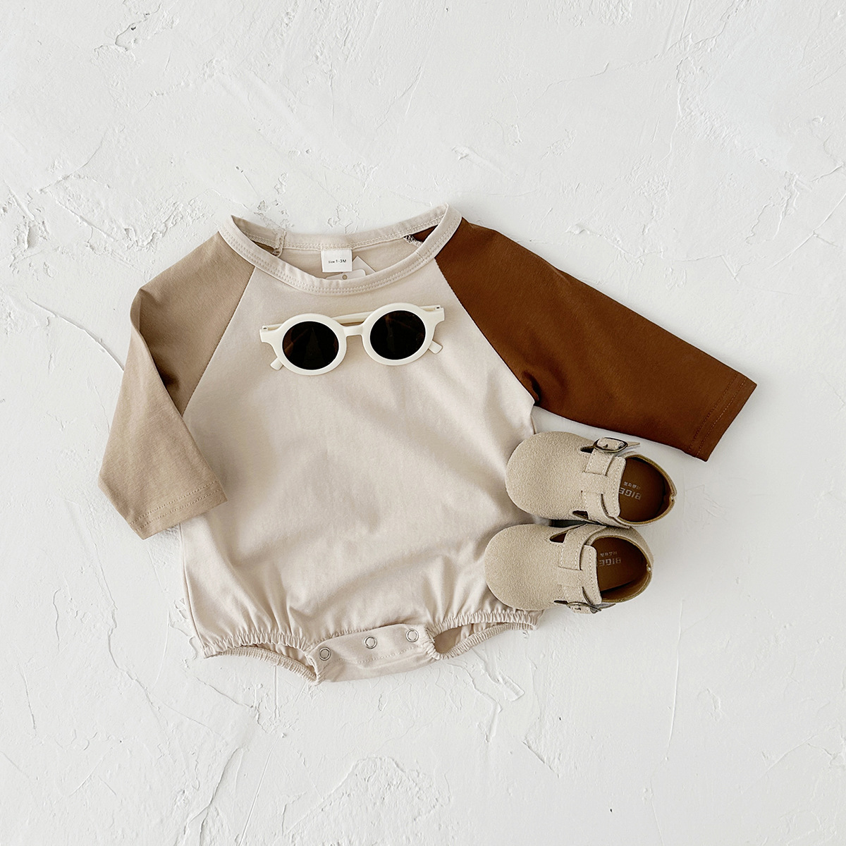 Baby Contrast Color Bodysuit