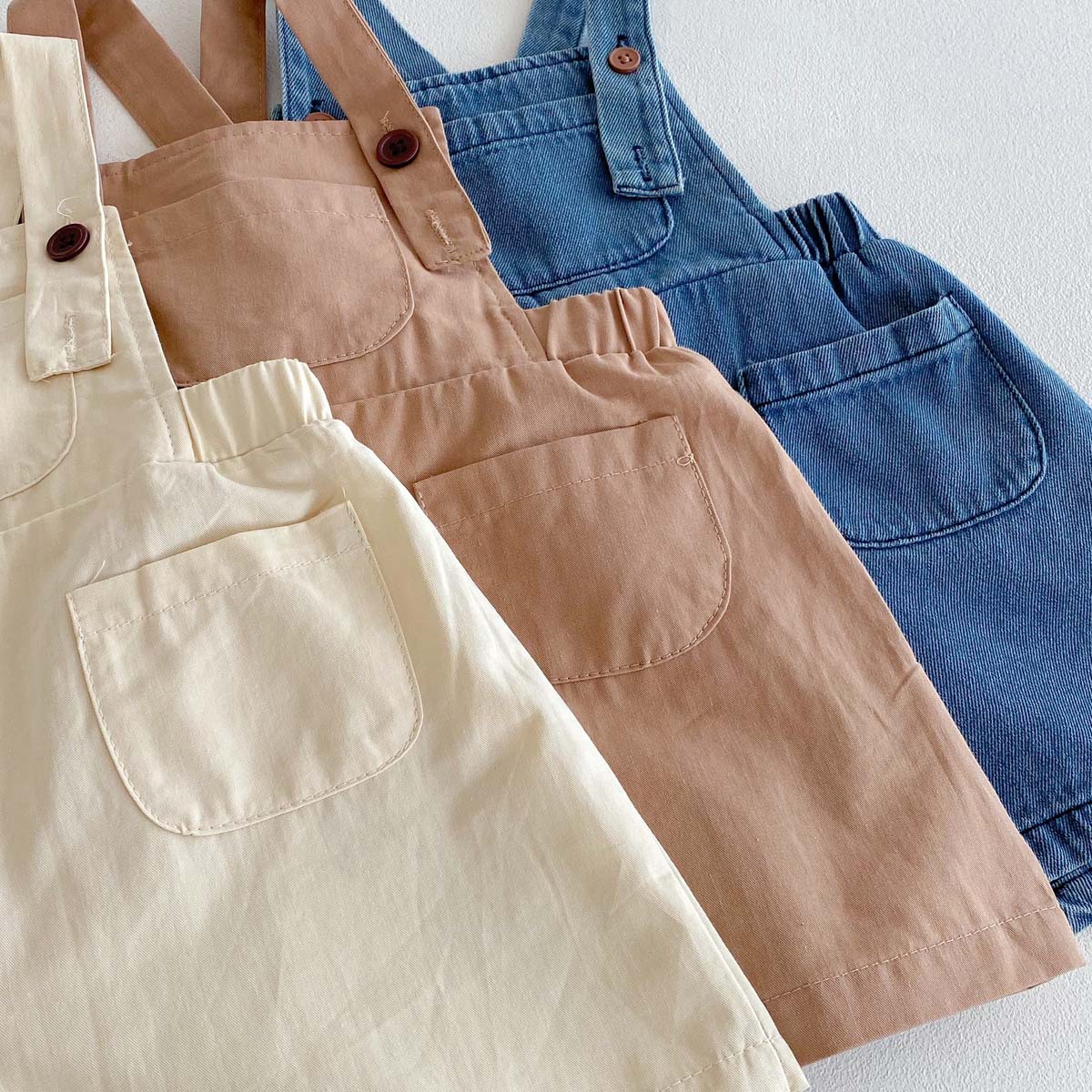 Baby Vintage-inspired Denim Overalls