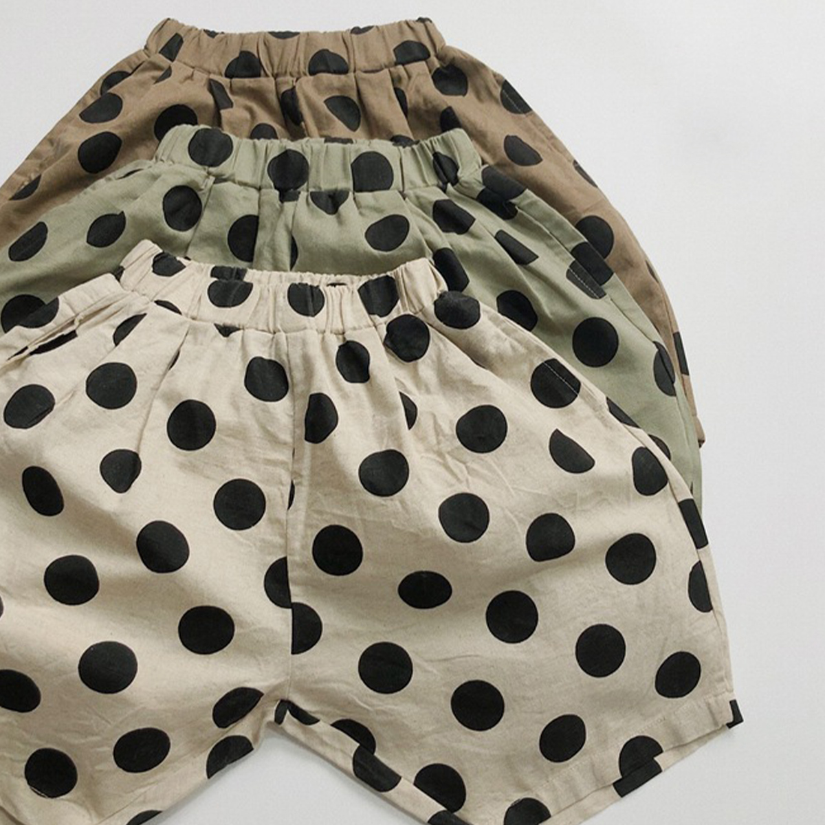 Toddler Vintage Dots  Shorts