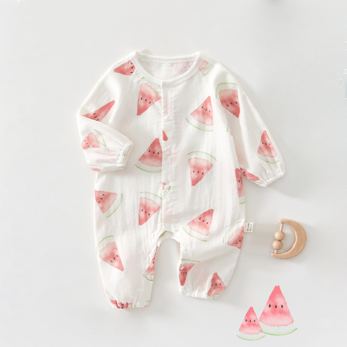 Baby Watermelon Cotton Romper