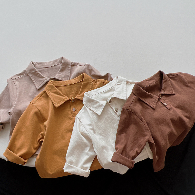 Kid Solid Color Polo Shirt