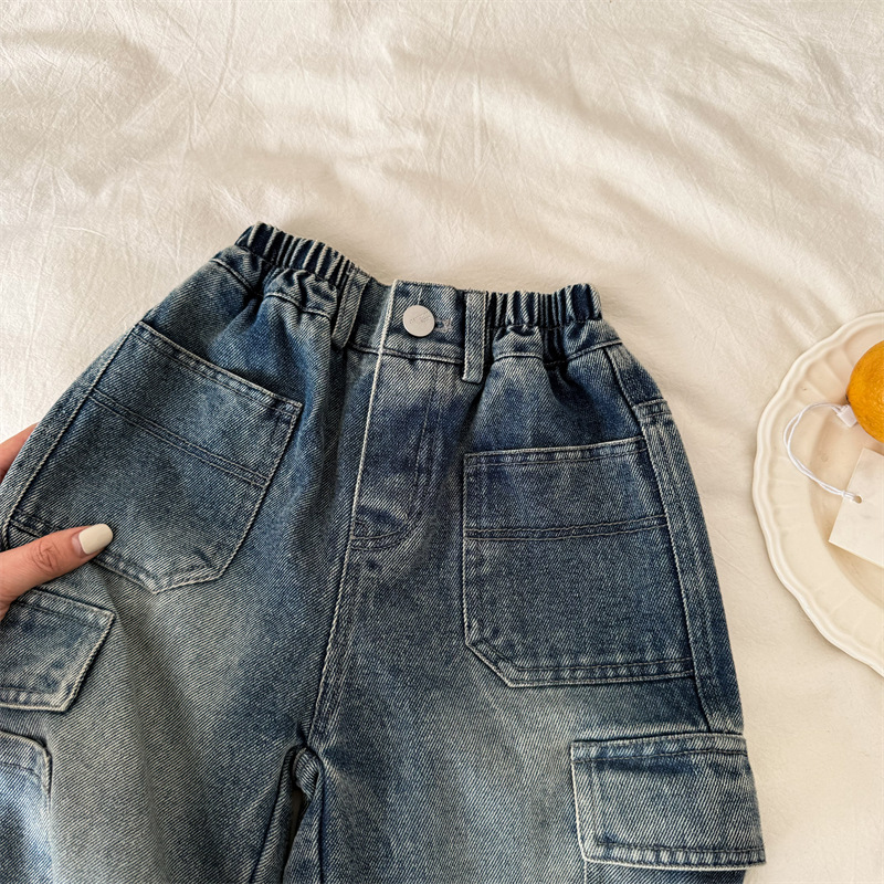 Toddler Pocket Blue Denim Pants