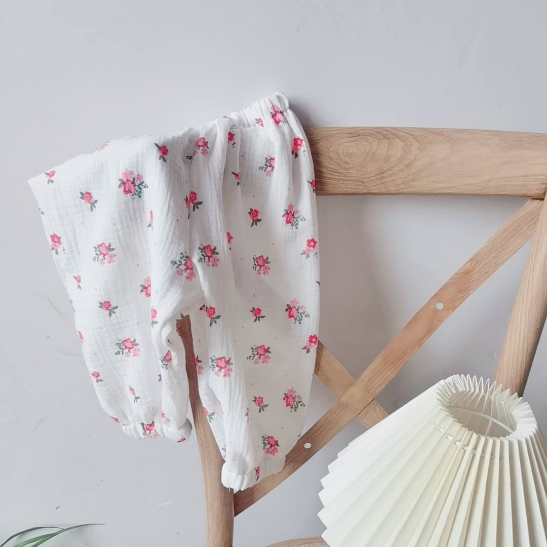 Baby Bear Florals Smile Face Pants
