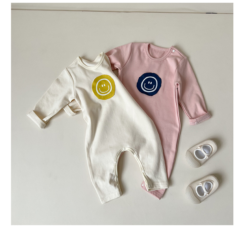 Baby Smile Face Patch Romper