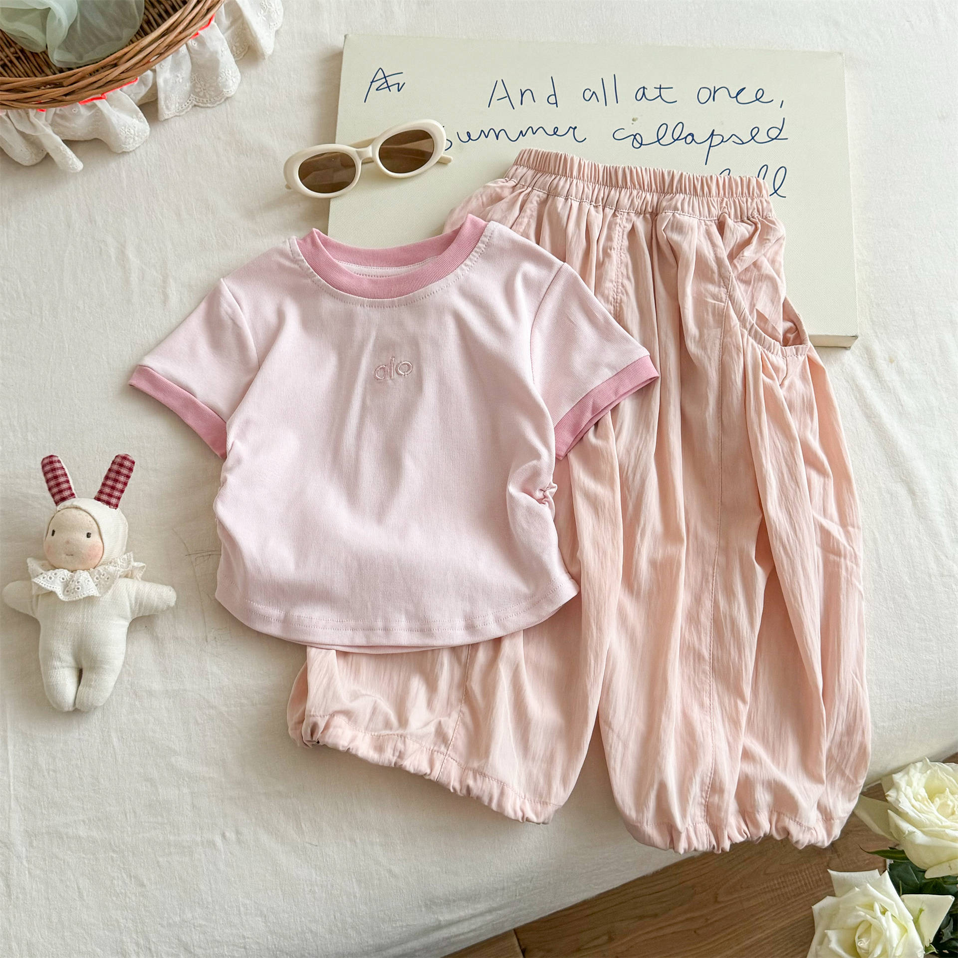 Toddler Girl Minimal Linen Set