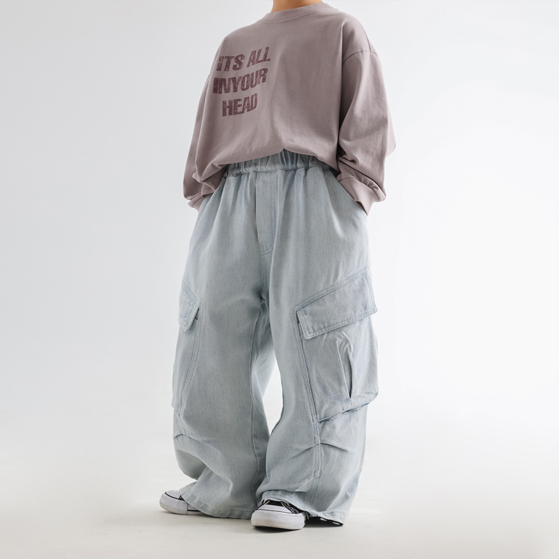 Toddler Boy Big Pocket Blue Pants