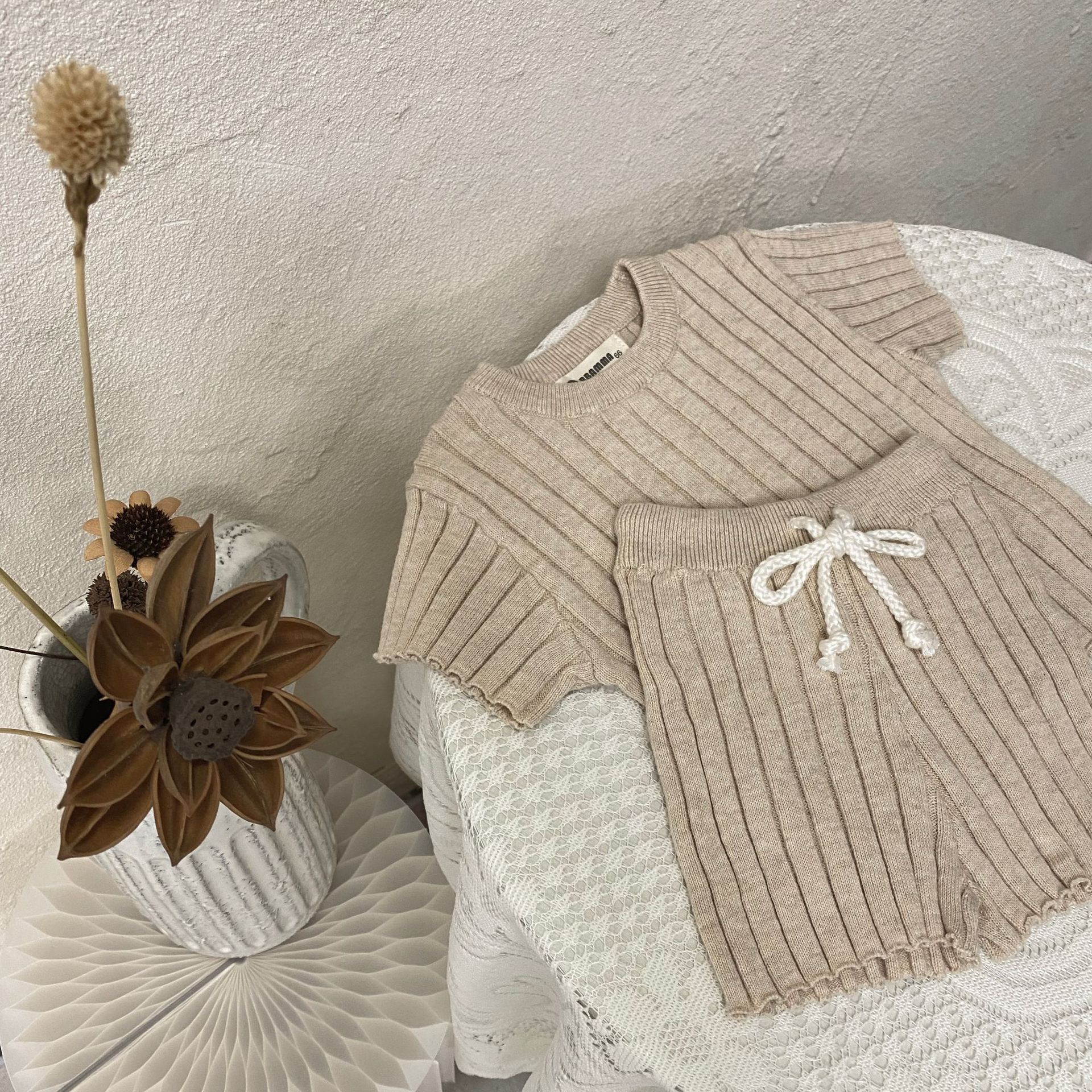Baby Girls Heart Hollow Sweater Bodysuit