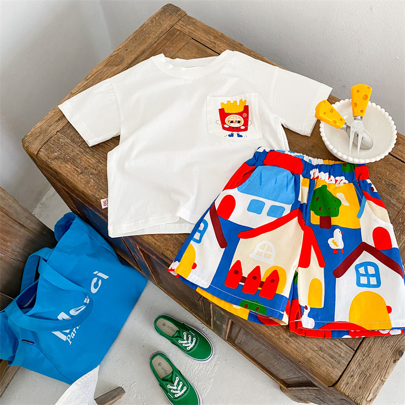 Toddler Colorful House Shorts