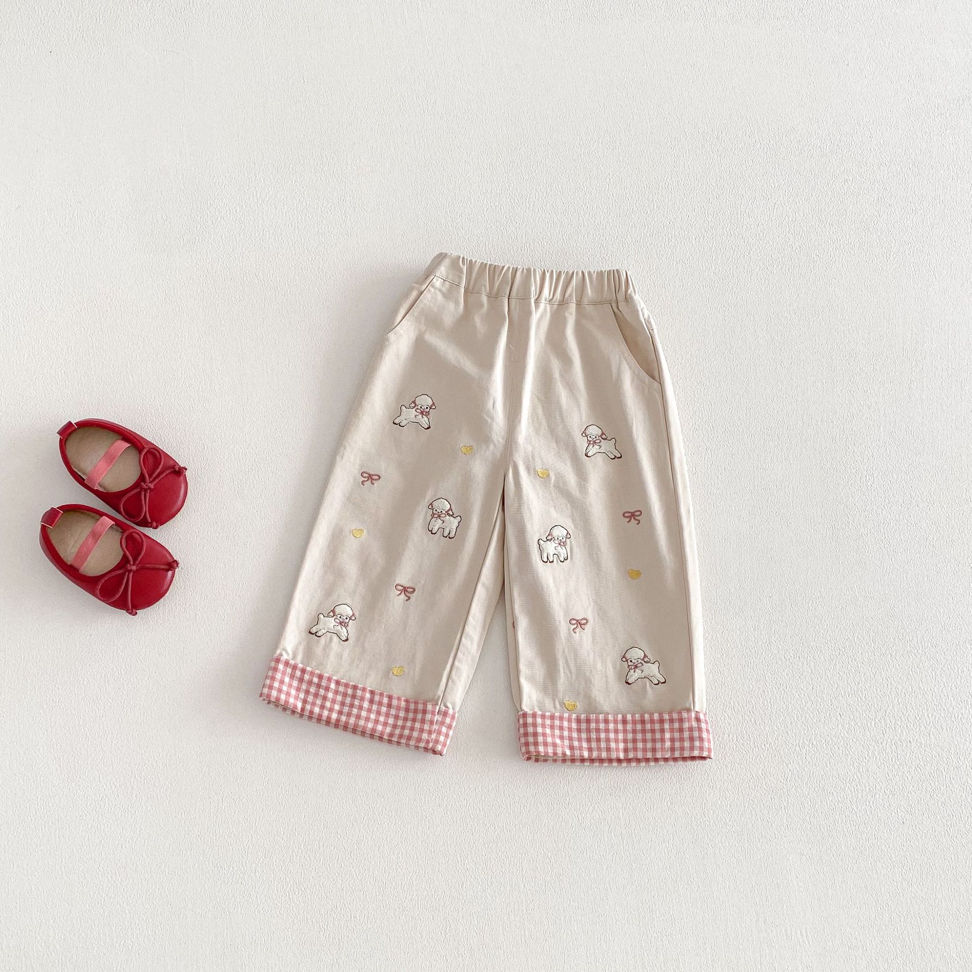 Baby Toddler Embroidered Sheep Pants