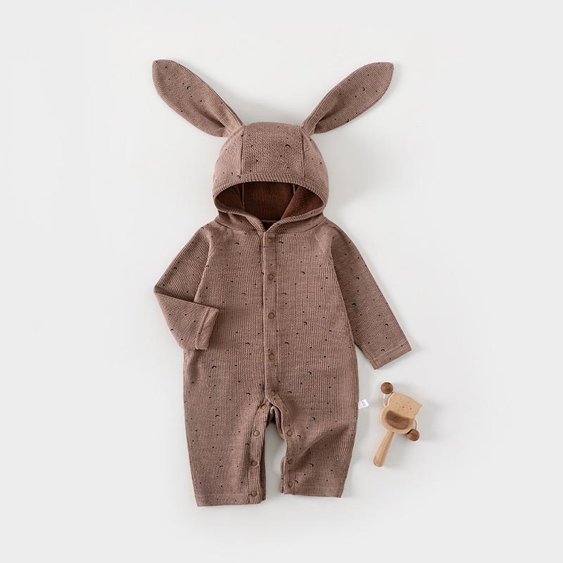 Baby Bunny Ears Dot Romper