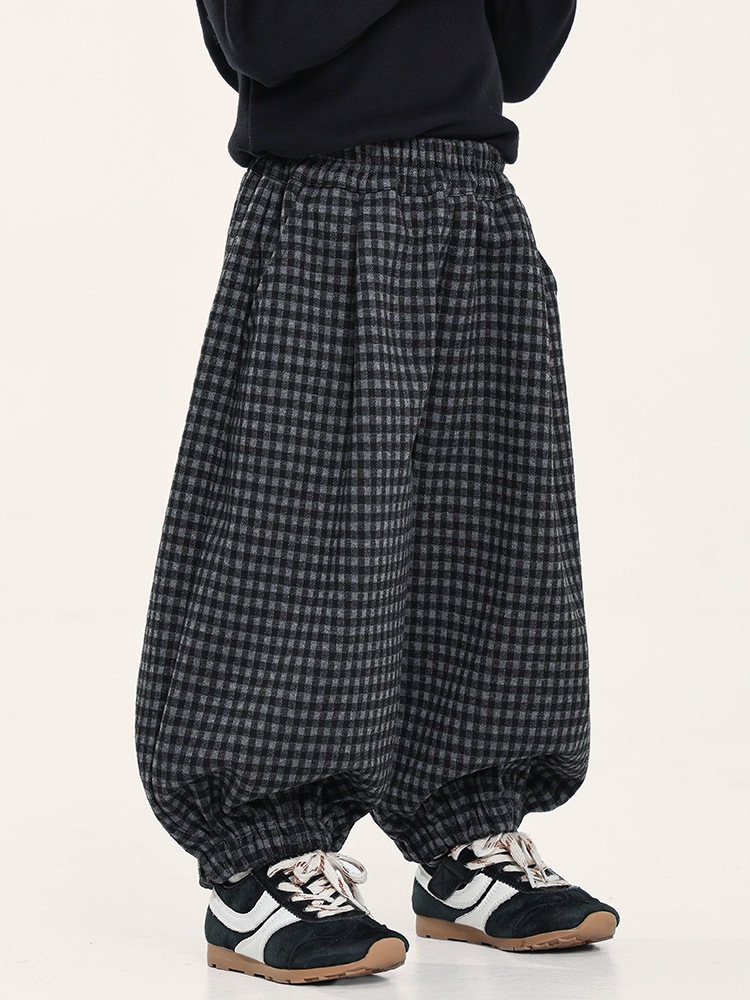 Toddler Boy Plaid Jogger Pants