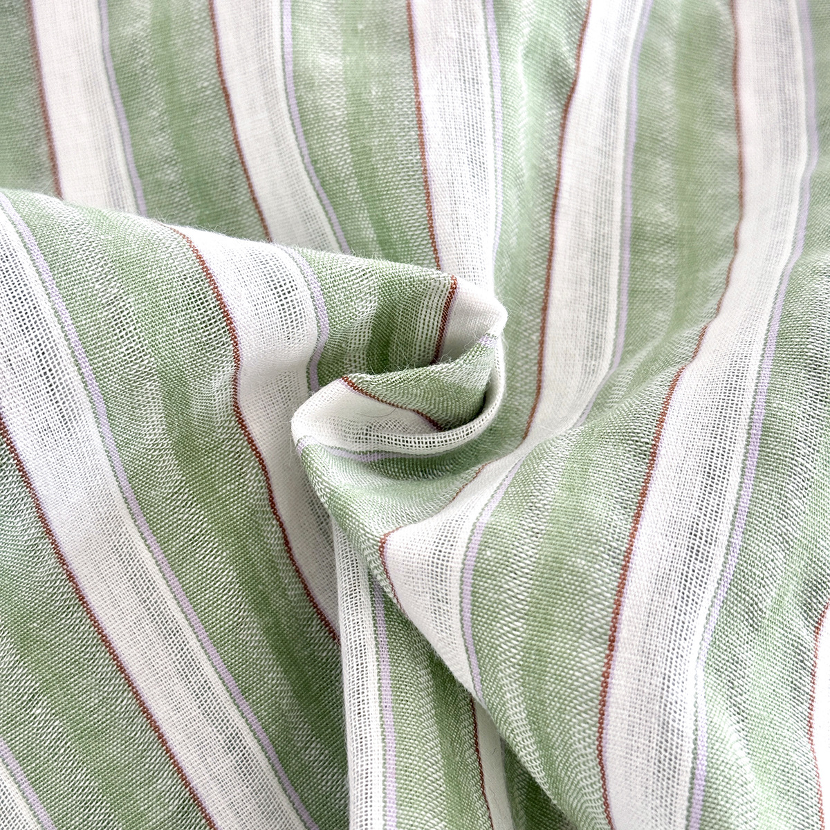 Baby 2-Piece Green Striped Polo Set