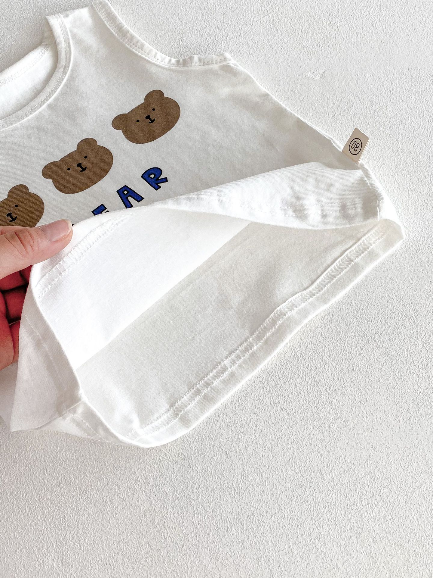 Baby 2-Piece Simple Waffle Sweatsuit Set