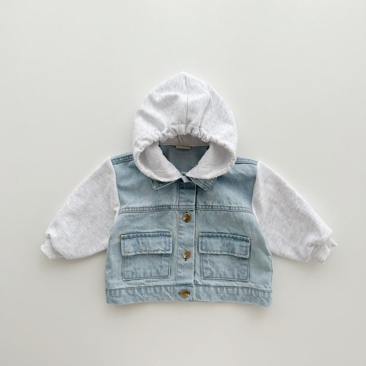  Toddler Hooded Denim Jacket