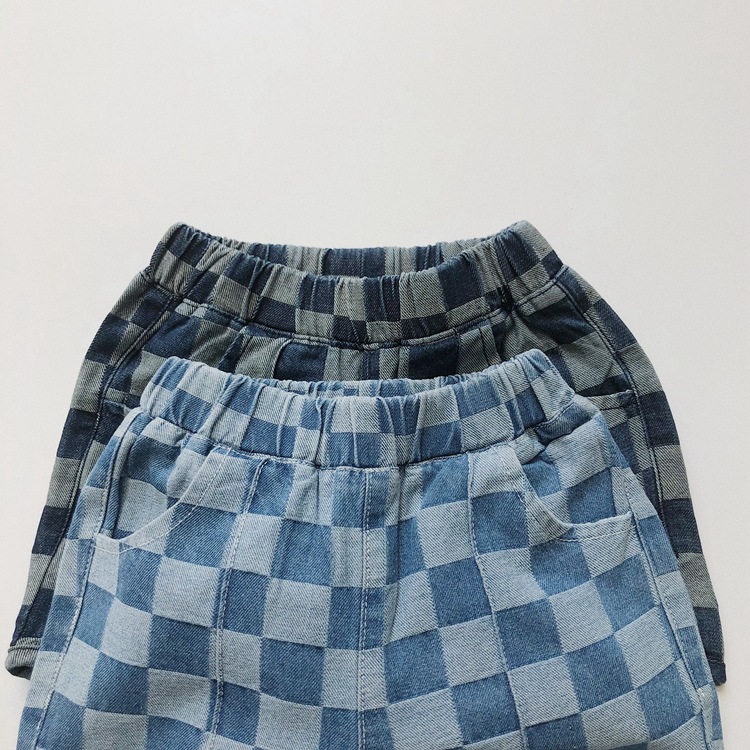 [Copy]Kid Color Block Design Loose Pants
