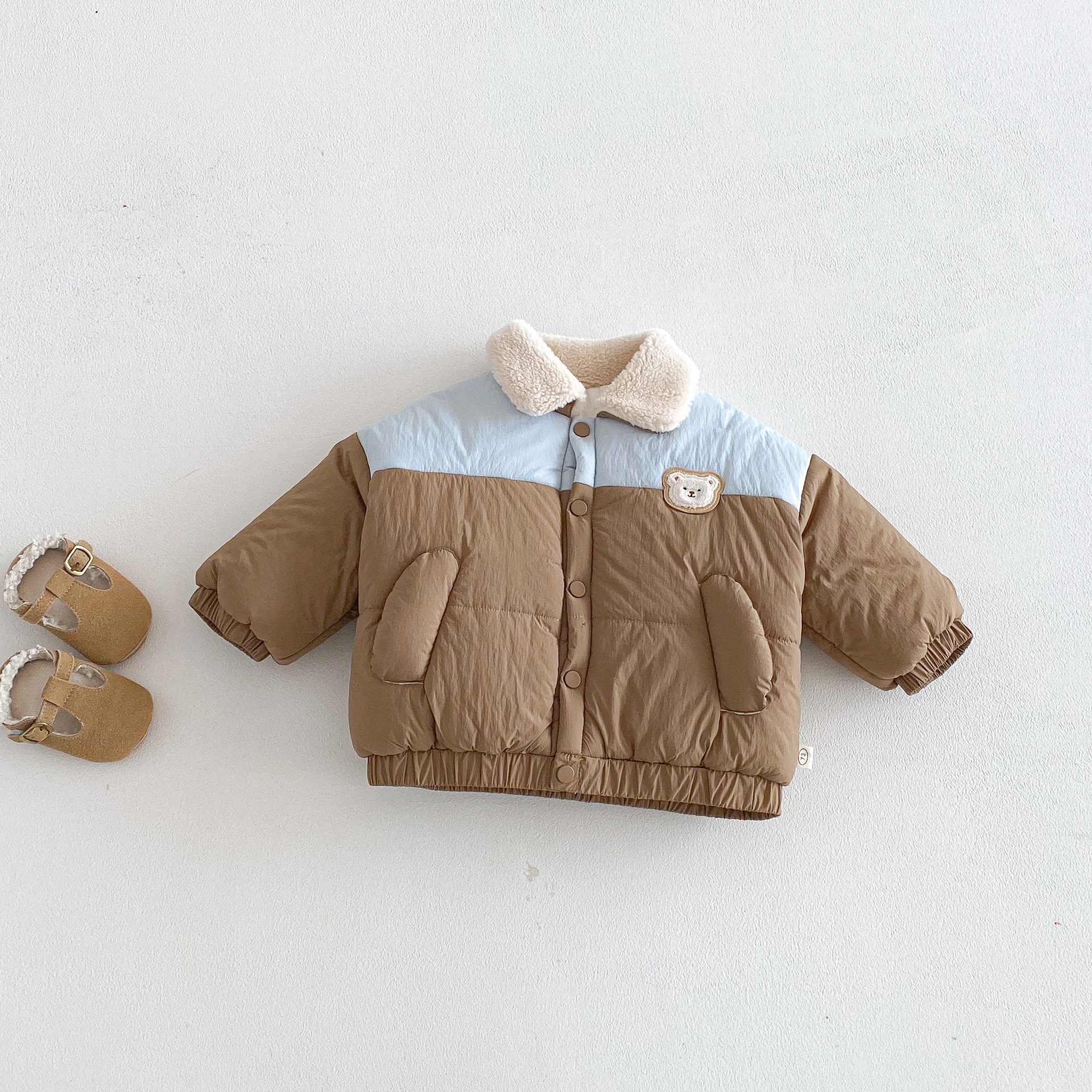 Baby & Kids Bear Colorblock Warm Jacket