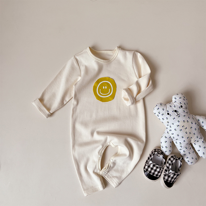 Baby Smile Face Patch Romper