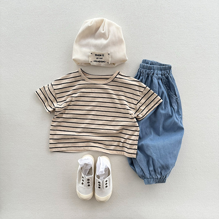 Kid Vintage Stripe Casual T-Shirt