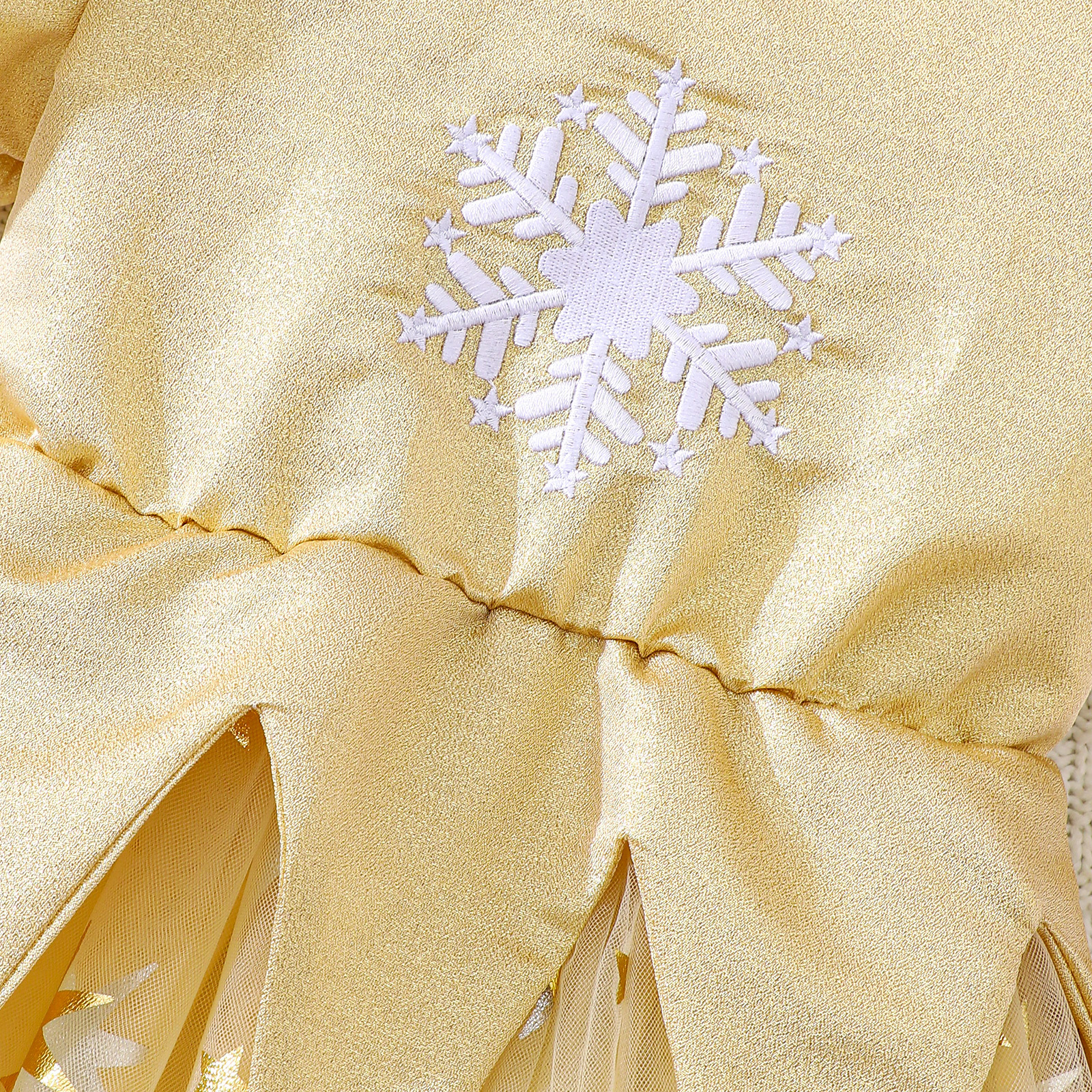 Girl Christmas Girls Snowflake Star Tulle Princess Dress