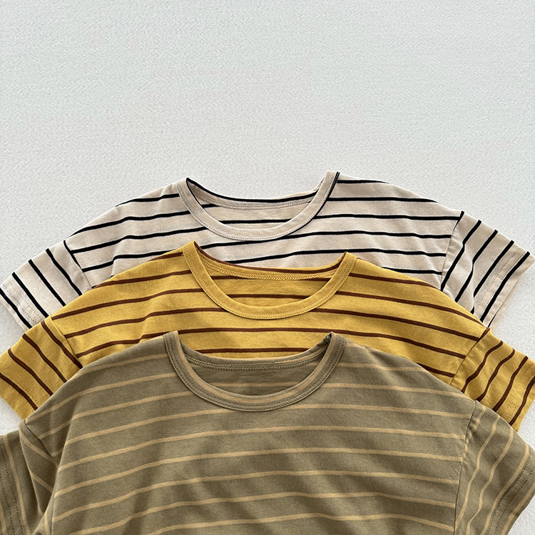 Kid Vintage Stripe Casual T-Shirt