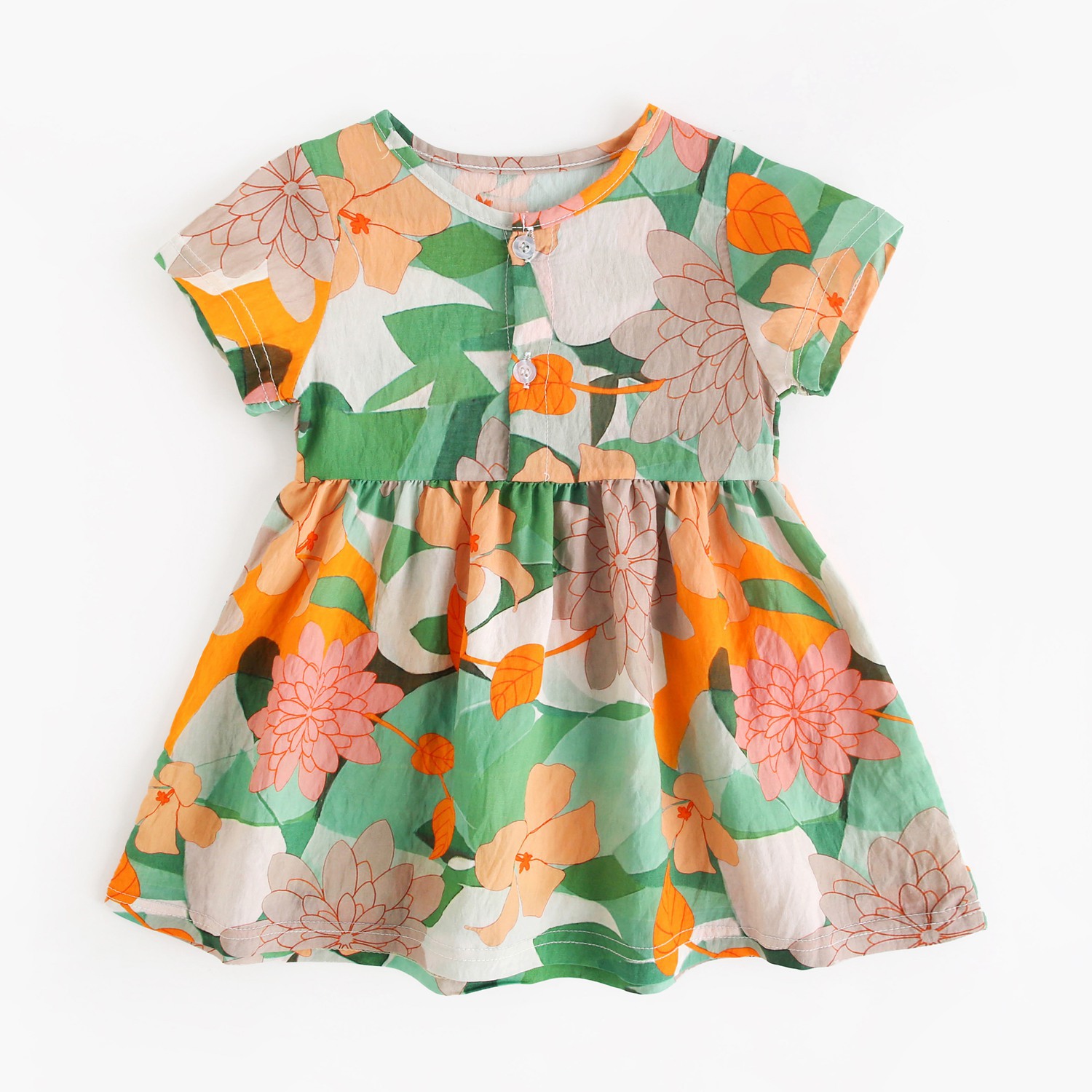 Baby Toddler Design Vintage Flower Dress