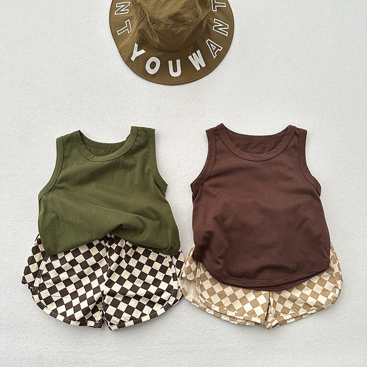 [Copy]Kid Solid Color and Stripe Tank