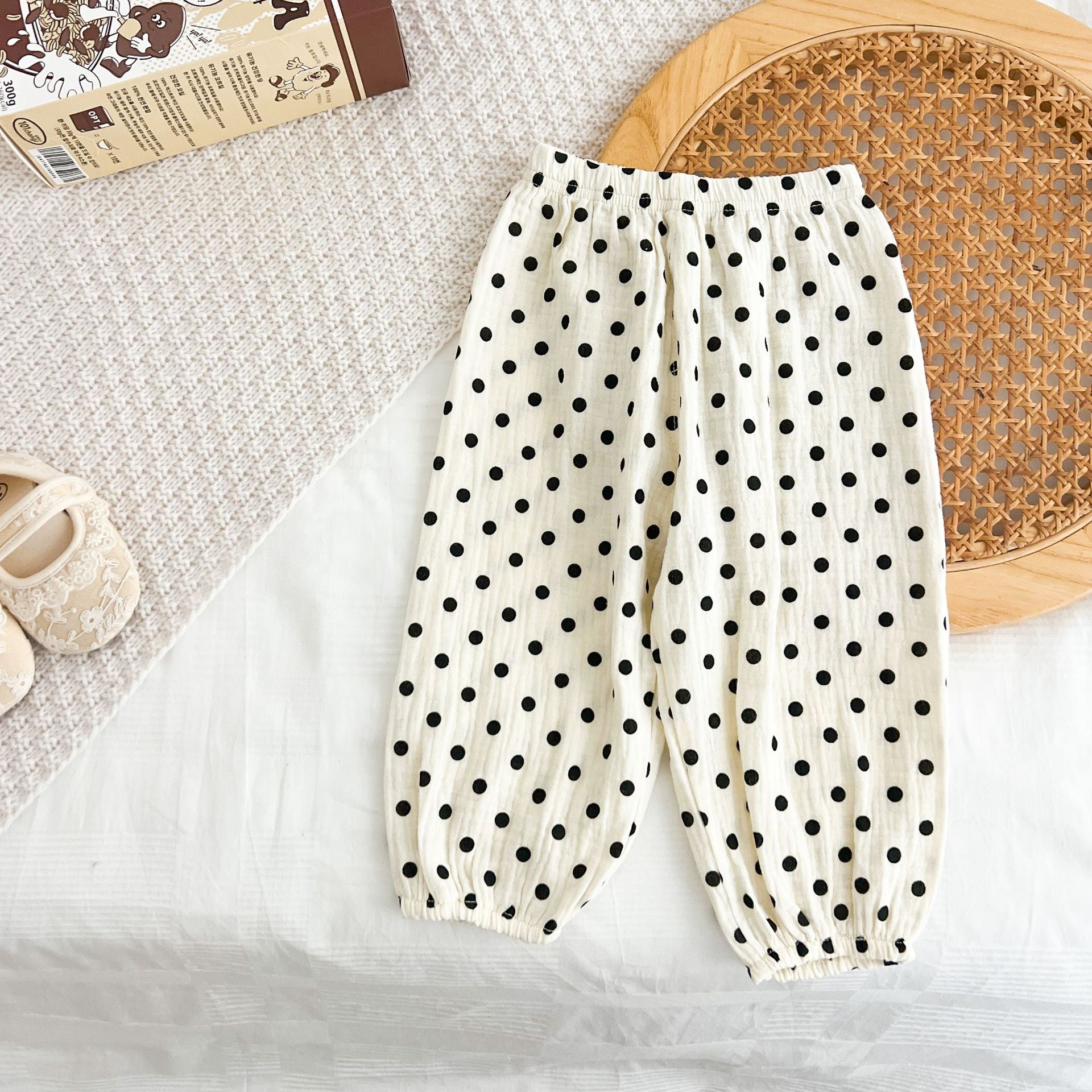 Toddler Apple Dots Florals Pants