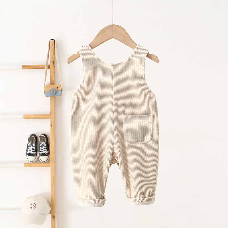 Baby Toddler Three Bear Embroidered Overalls