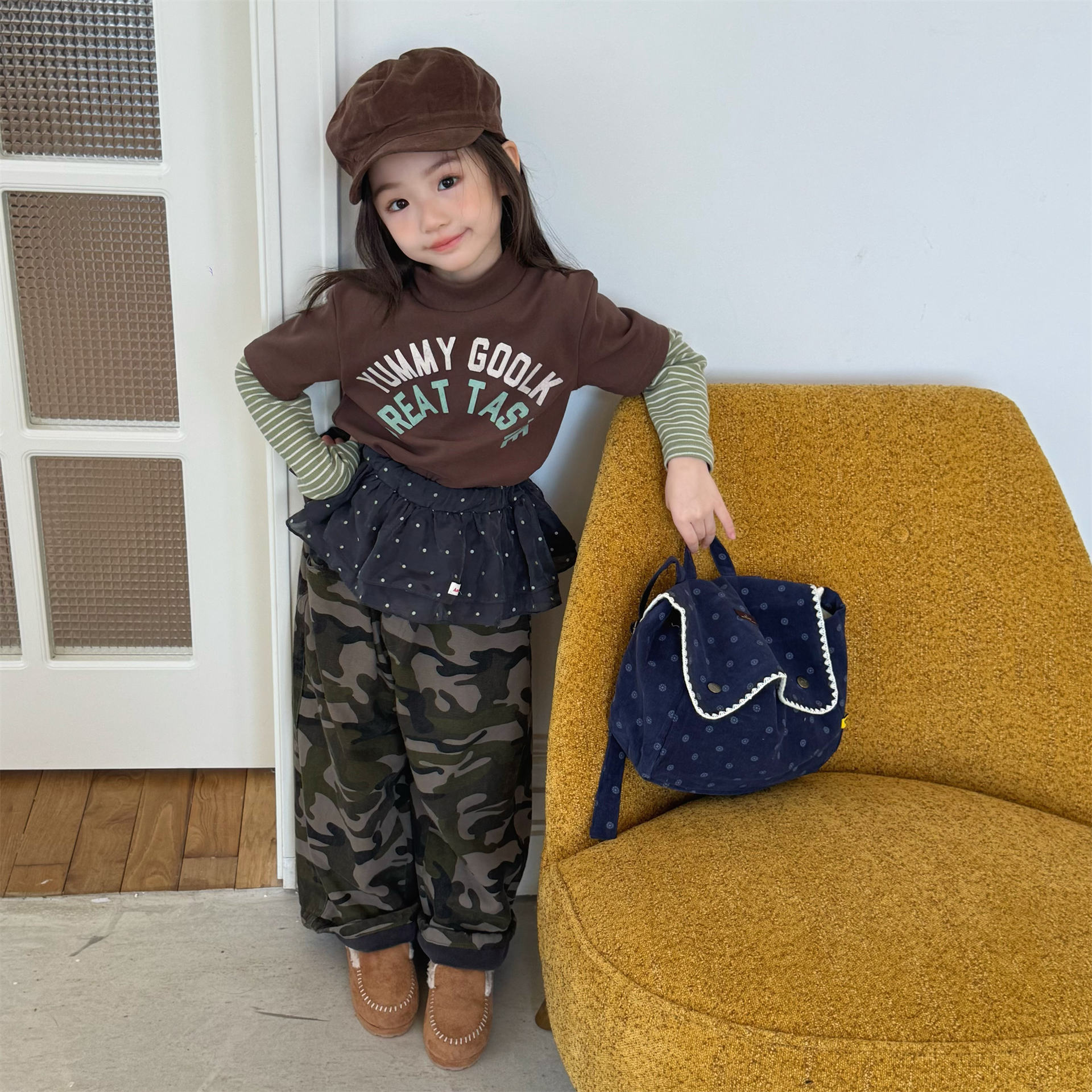 Kids Camo Warm Winter Casual Pants