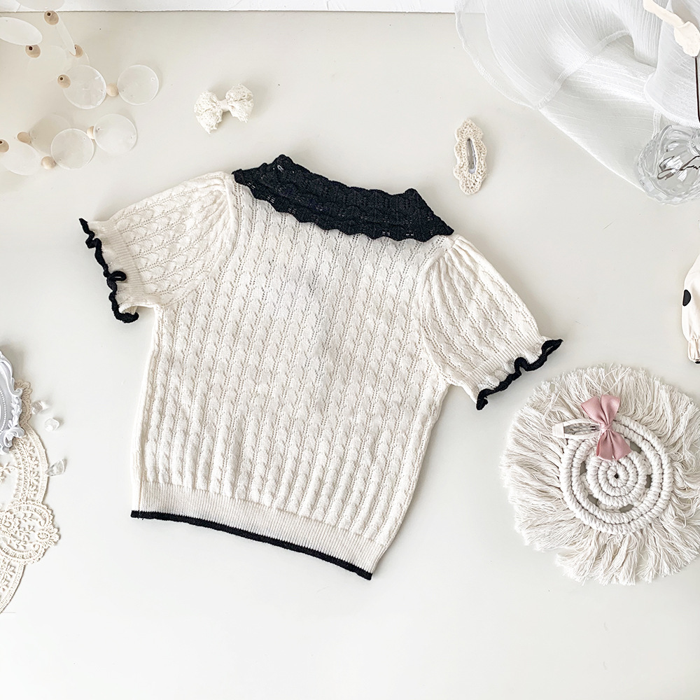 Baby Toddler Girl Lapel Sweater