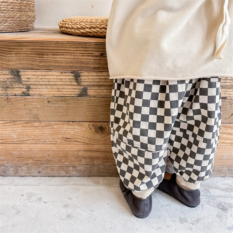 Toddler Checkerboard Casual Pants