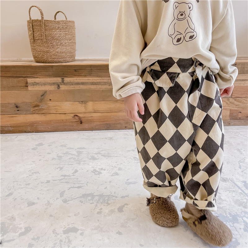 Kid Diamond Casual Denim Pants