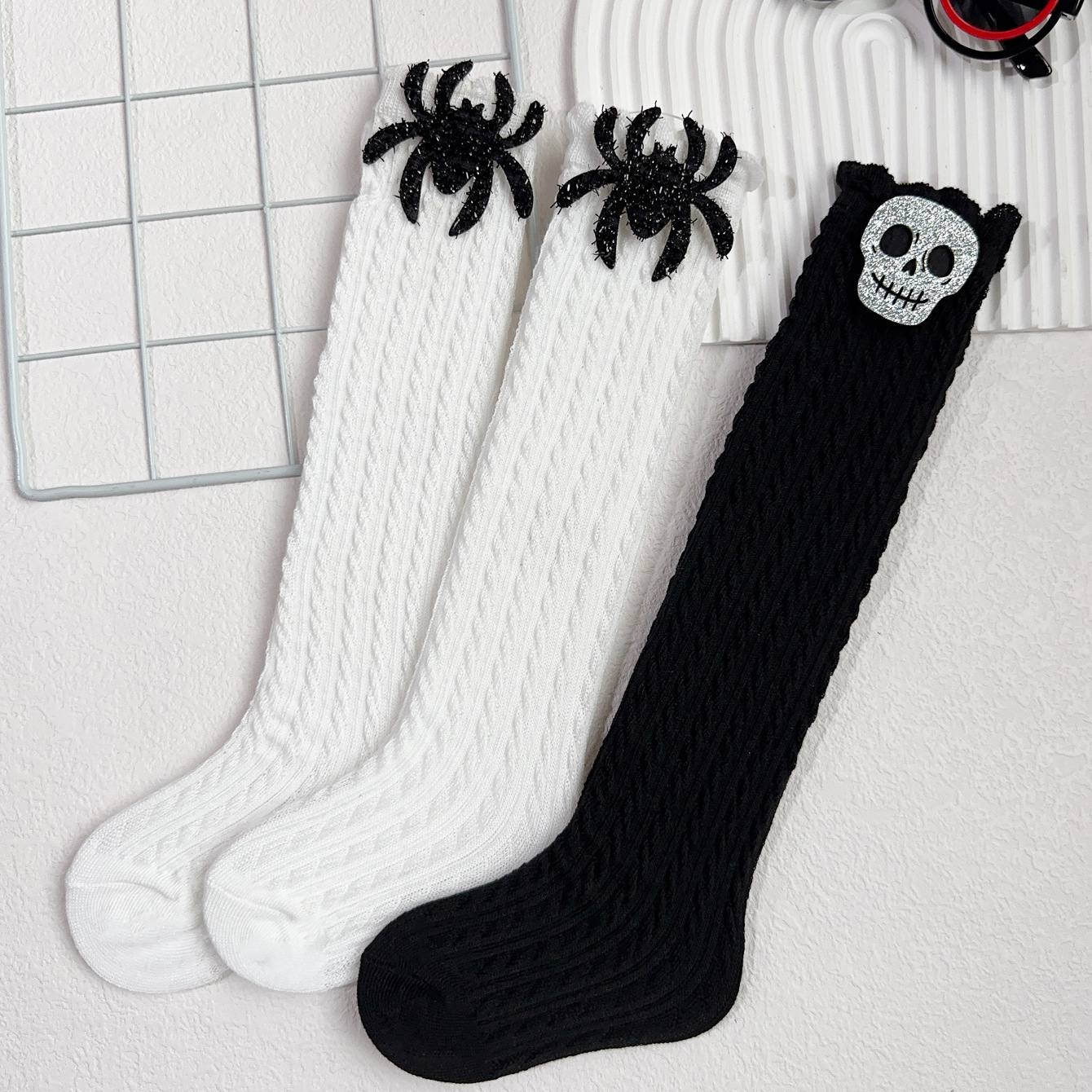 Toddler Halloween Spider Socks