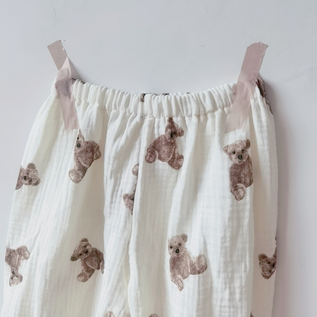 Baby Bear Florals Smile Face Pants