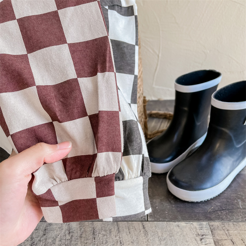 Toddler Checkerboard Long-Sleeved T-shirt