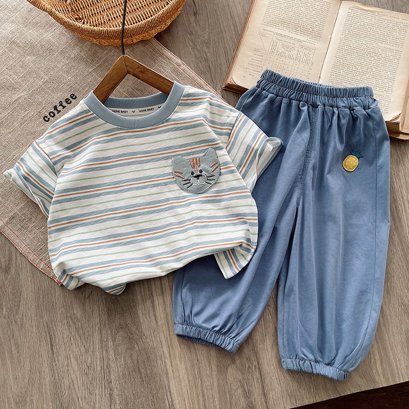 Baby 2-Piece Cat Stripe Set