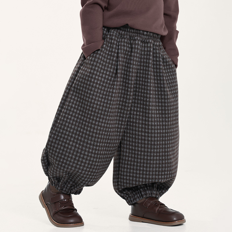 Toddler Boy Plaid Jogger Pants
