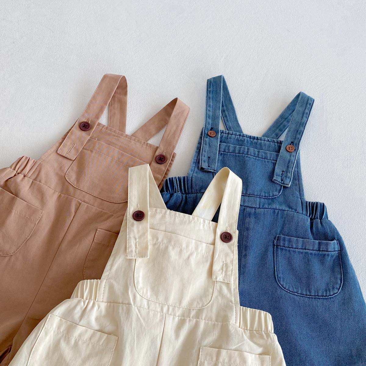 Baby Vintage-inspired Denim Overalls