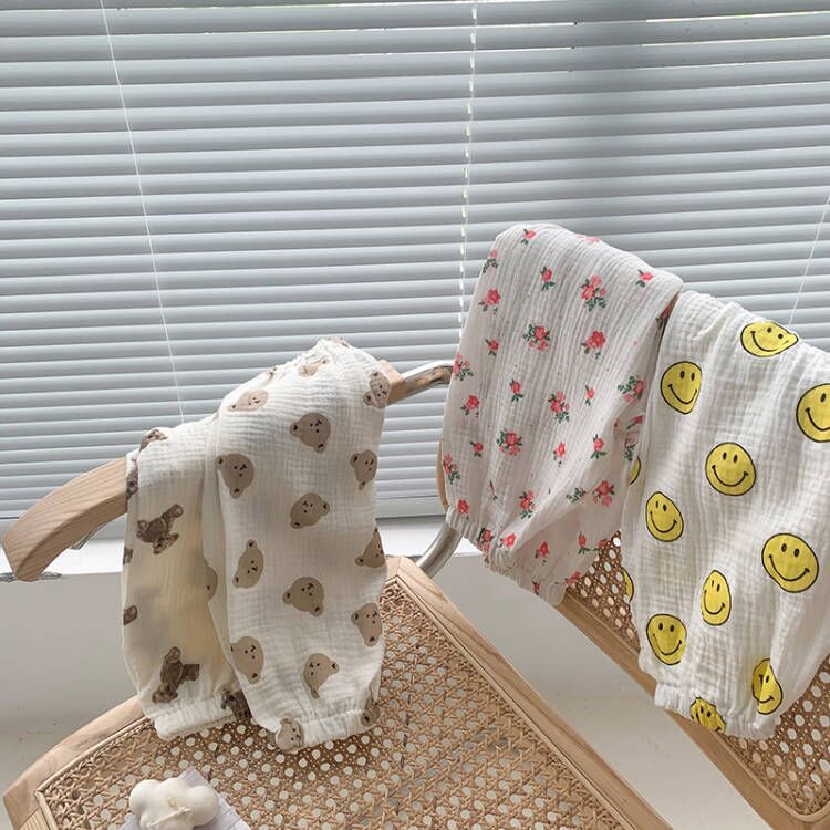 Baby Bear Florals Smile Face Pants