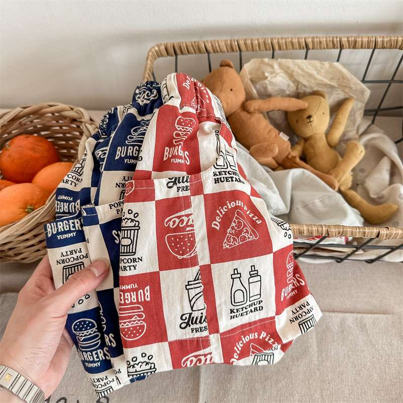Toddler Food Checkerboard Shorts