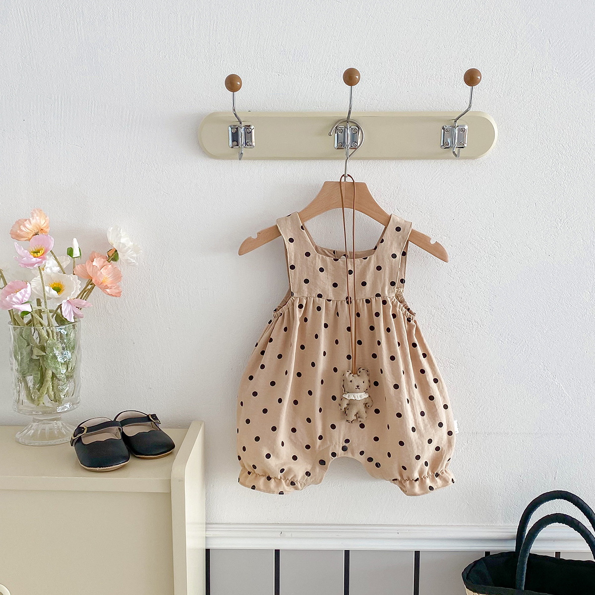 Baby Girl Polka Dot Romper