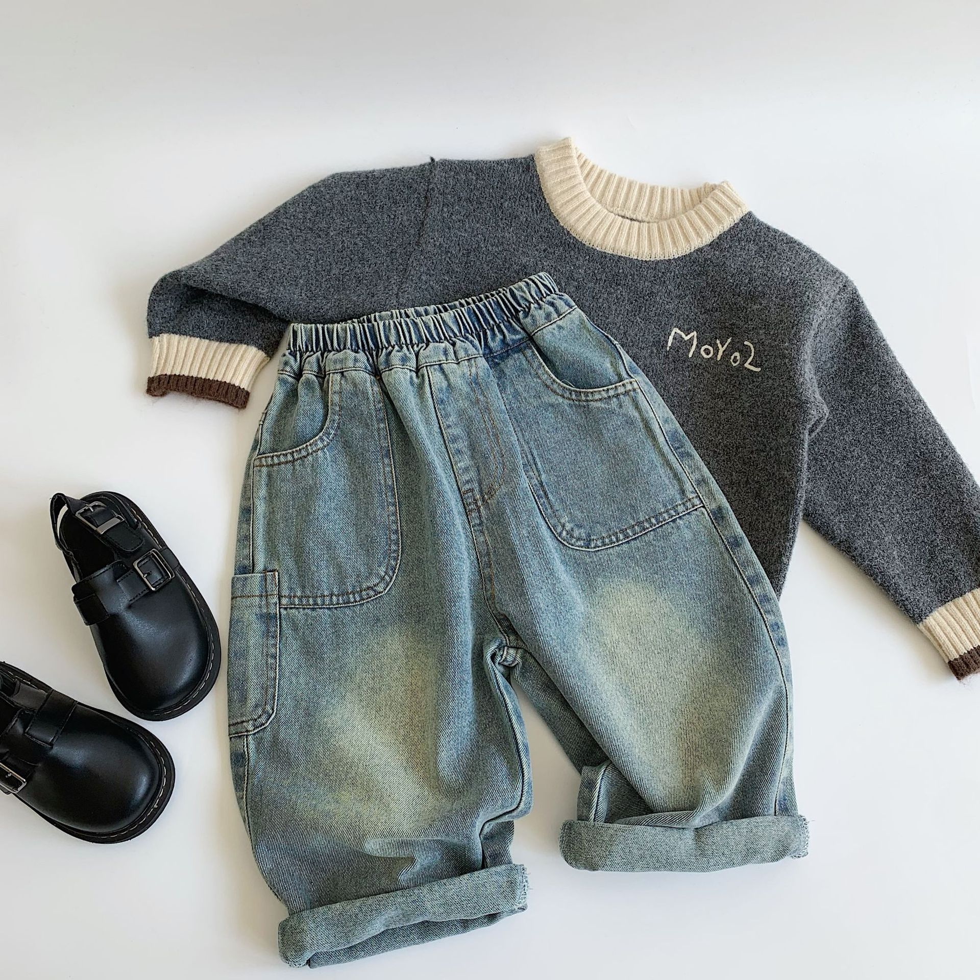 Kid Pocket Casual Jeans