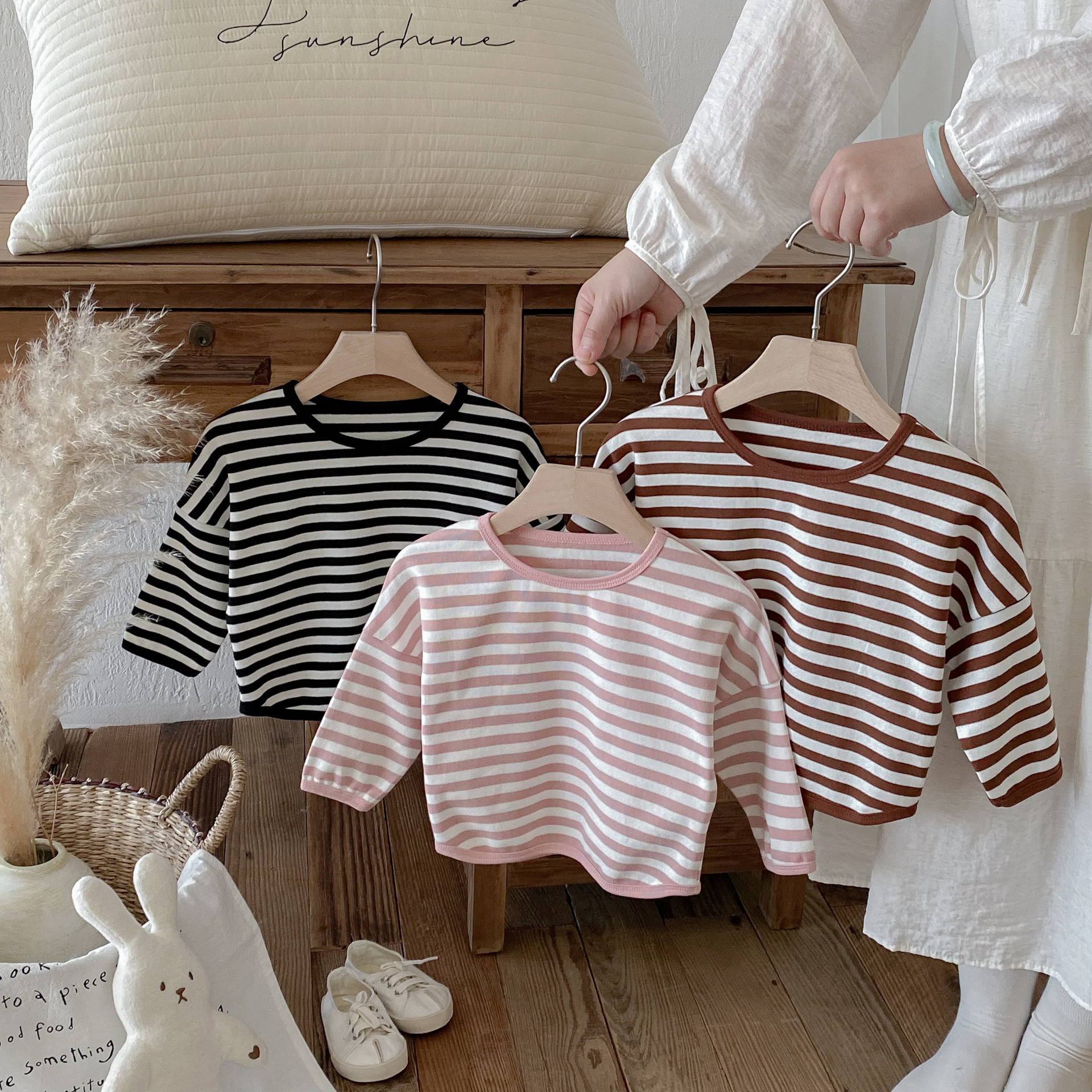 Toddler 2 Piece Stripe Sweatshirt Set