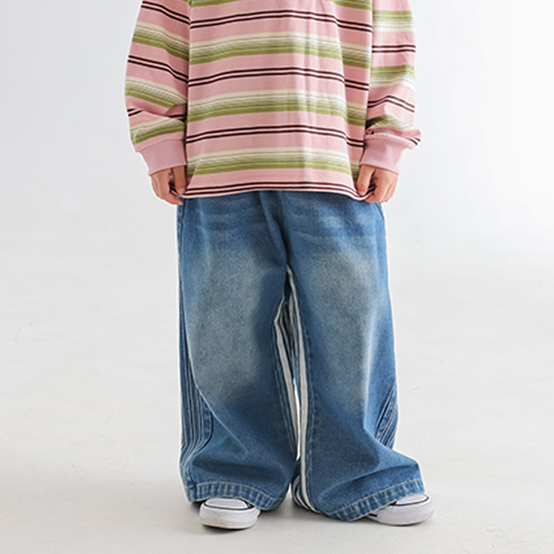 Toddler Boy Washed Blue Jeans