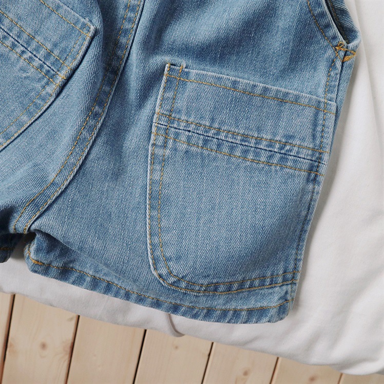 Kid Denim Overalls Shorts