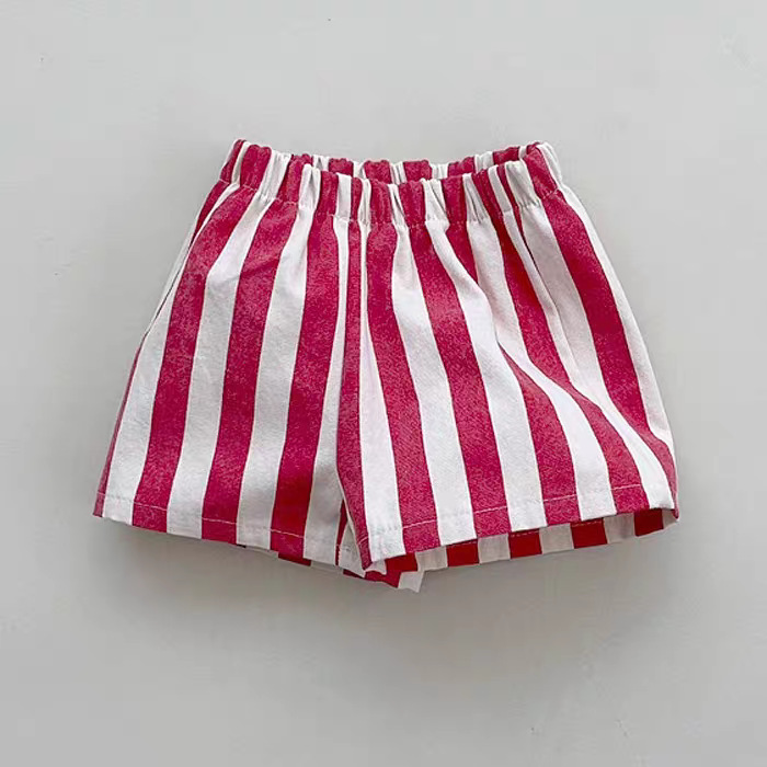 Baby Vertical Striped Loose Shorts