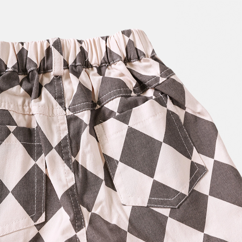Toddler Diamond Checkerboard Shorts
