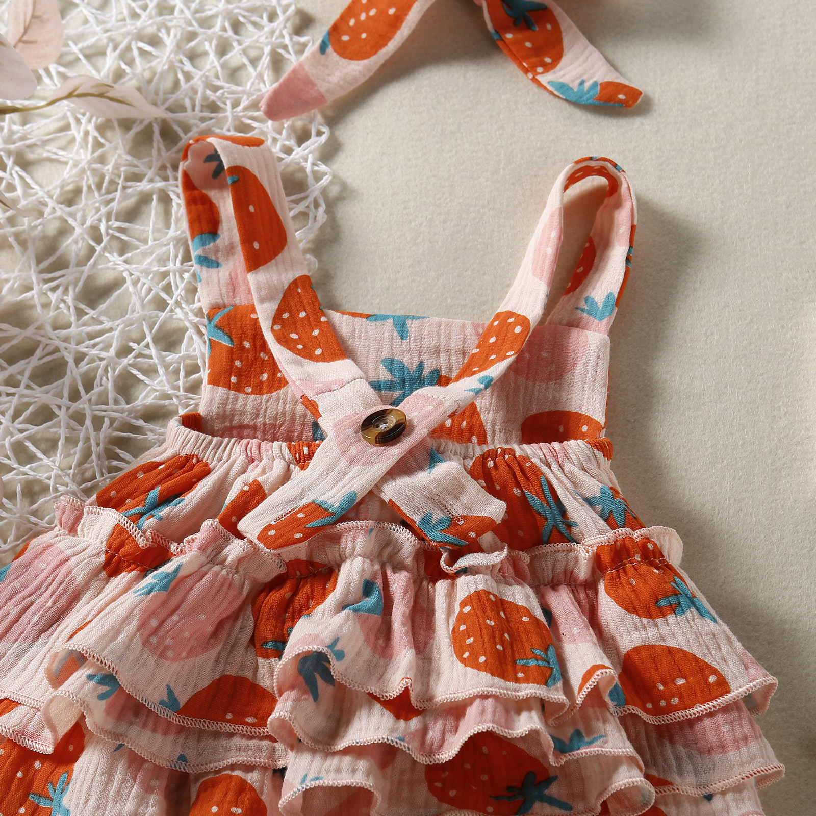 Baby Girl Strawberry PInk Bodysuit