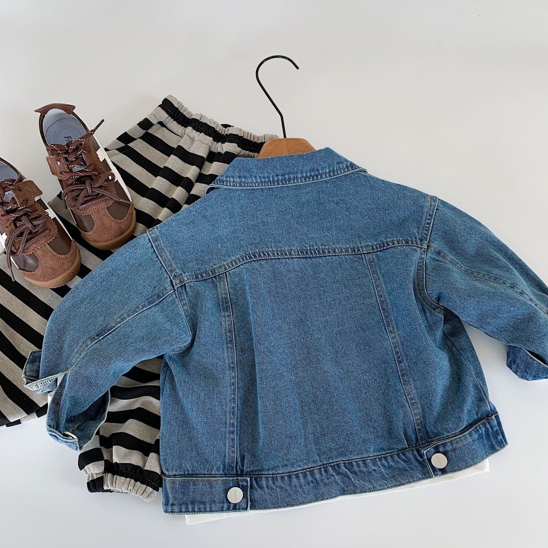 Toddler Dog Patchwork Denim Jacket 