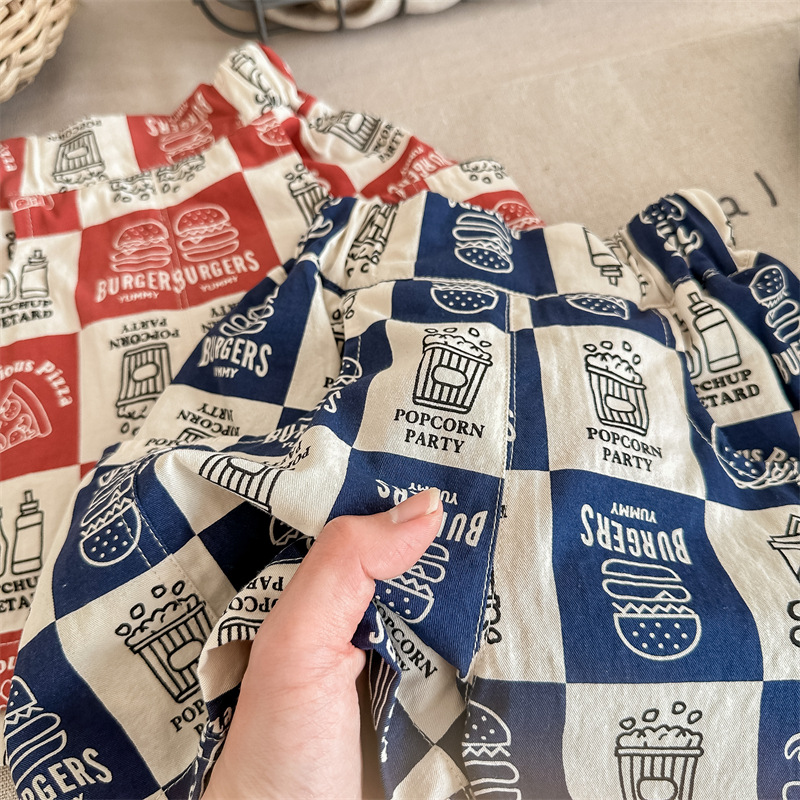 Toddler Food Checkerboard Shorts